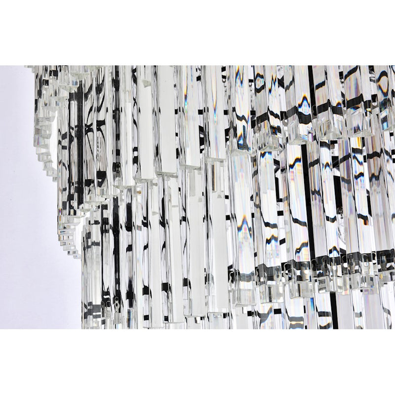 Elegant Lighting Sydney 58 Light 48" Chandelier, Matte Black