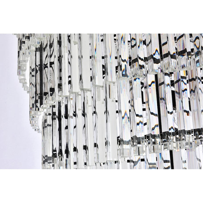 Elegant Lighting Sydney 58 Light 48" Chandelier, Matte Black