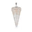 Elegant Lighting Sydney 58 Light 48" Chandelier, Polished Nickel