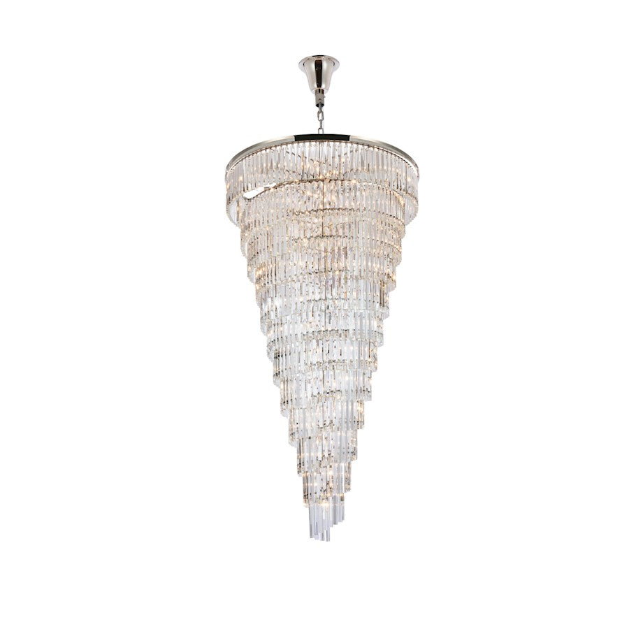Elegant Lighting Sydney 58 Light 48" Chandelier, Polished Nickel
