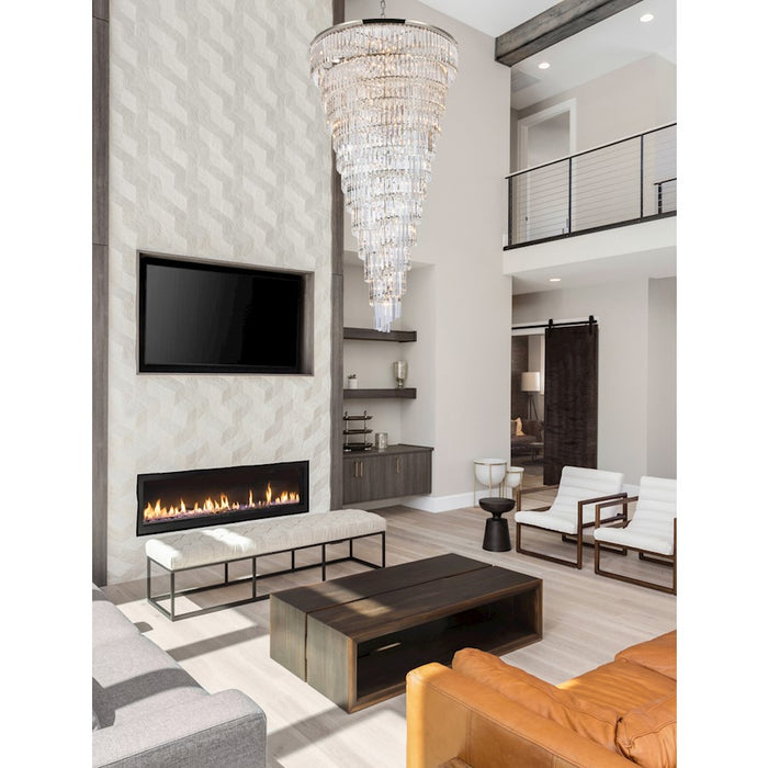Elegant Lighting Sydney 58 Light 48" Chandelier, Polished Nickel