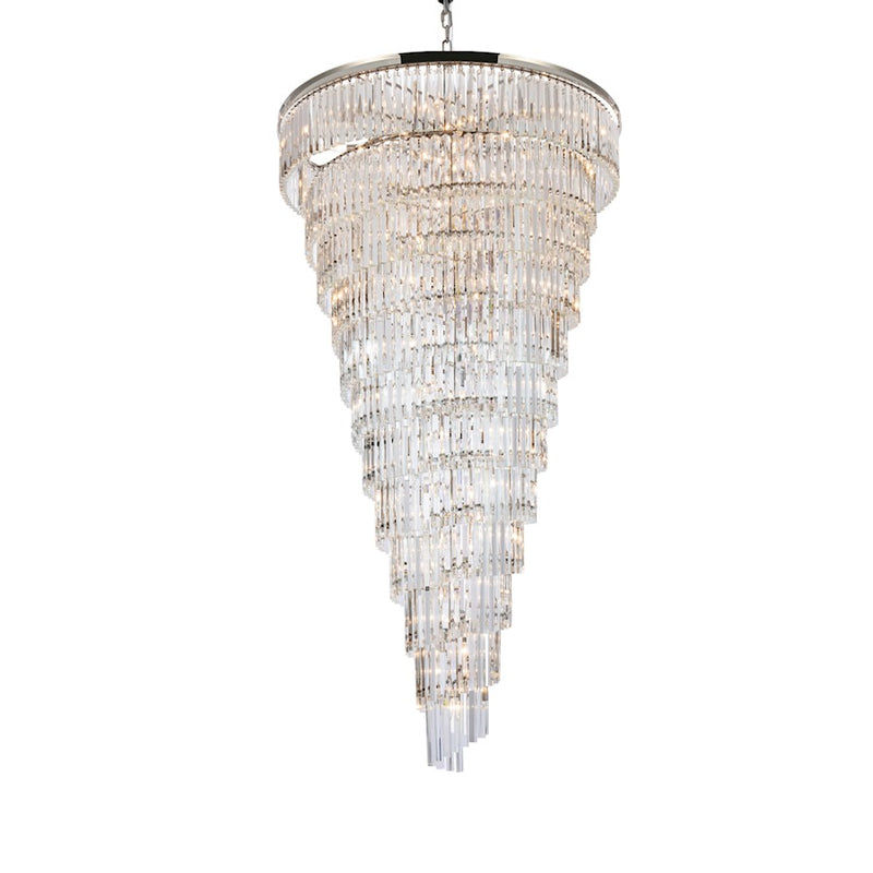 Elegant Lighting Sydney 58 Light 48" Chandelier, Polished Nickel