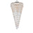 Elegant Lighting Sydney 58 Light 48" Chandelier, Polished Nickel