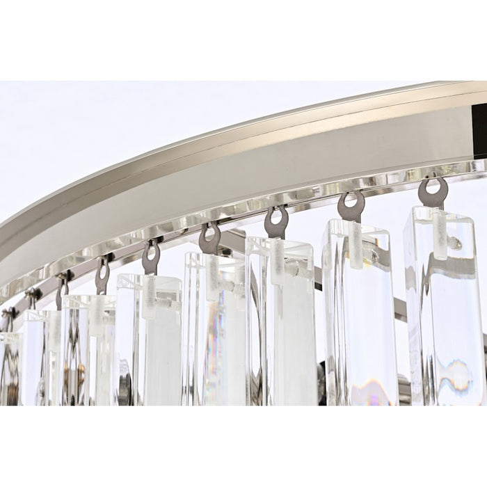 Elegant Lighting Sydney 58 Light 48" Chandelier, Polished Nickel
