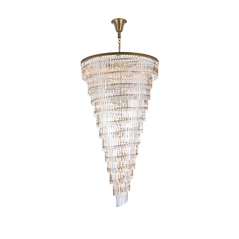 Elegant Lighting Sydney 58 Light 48" Chandelier, Satin Gold