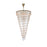 Elegant Lighting Sydney 58 Light 48" Chandelier, Satin Gold