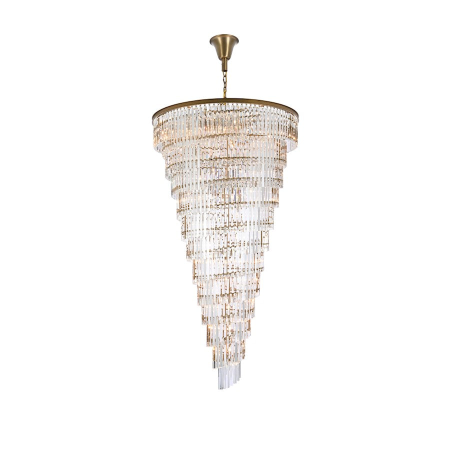Elegant Lighting Sydney 58 Light 48" Chandelier, Satin Gold
