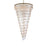 Elegant Lighting Sydney 58 Light 48" Chandelier, Satin Gold