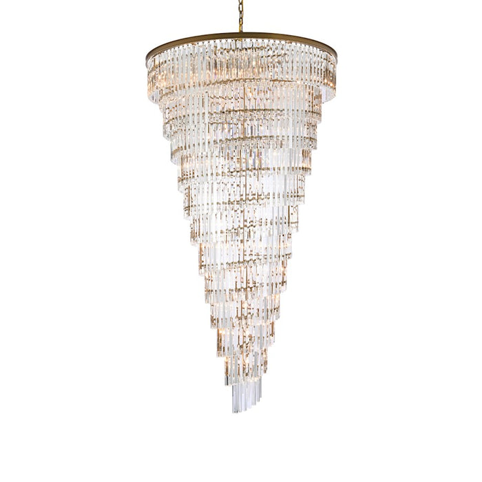 Elegant Lighting Sydney 58 Light 48" Chandelier, Satin Gold