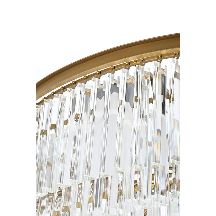 Elegant Lighting Sydney 58 Light 48" Chandelier, Satin Gold