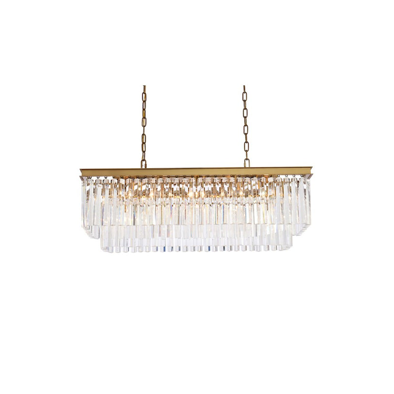 Elegant Lighting Sydney 12 Light 40" Chandelier, Satin Gold
