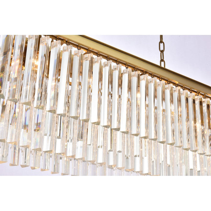 Elegant Lighting Sydney 12 Light 40" Chandelier, Satin Gold