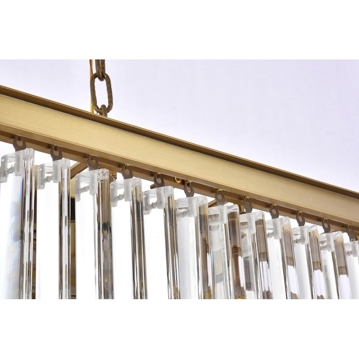 Elegant Lighting Sydney 12 Light 40" Chandelier, Satin Gold