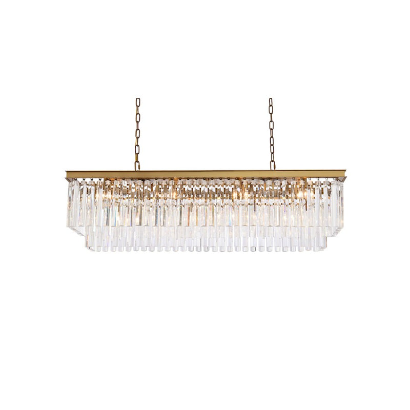 Elegant Lighting Sydney 12 Light 50" Chandelier, Satin Gold