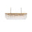 Elegant Lighting Sydney 12 Light 50" Chandelier, Satin Gold