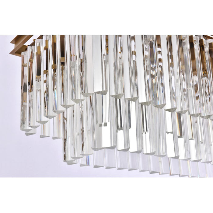Elegant Lighting Sydney 12 Light 50" Chandelier, Satin Gold