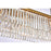 Elegant Lighting Sydney 12 Light 60" Chandelier, Satin Gold