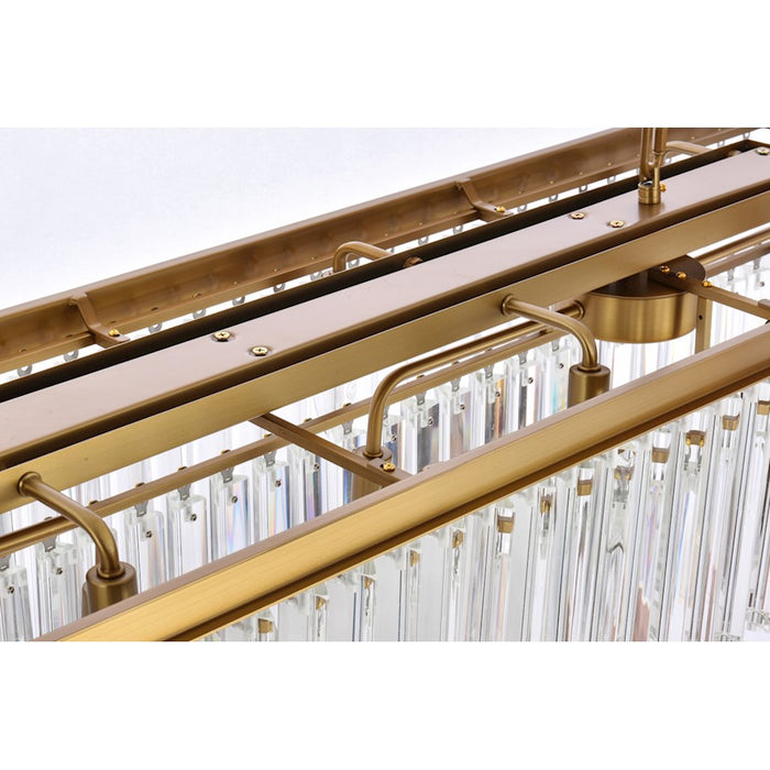 Elegant Lighting Sydney 12 Light 60" Chandelier, Satin Gold