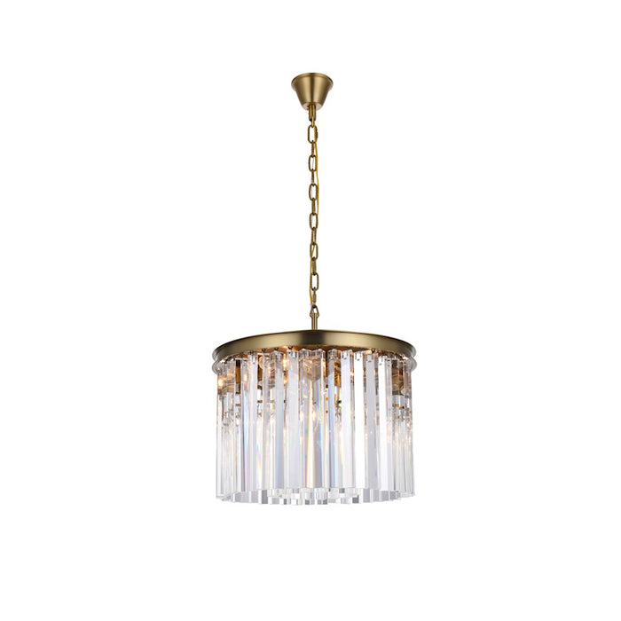 Elegant Lighting Sydney 6 Light 20" Chandelier, Satin Gold