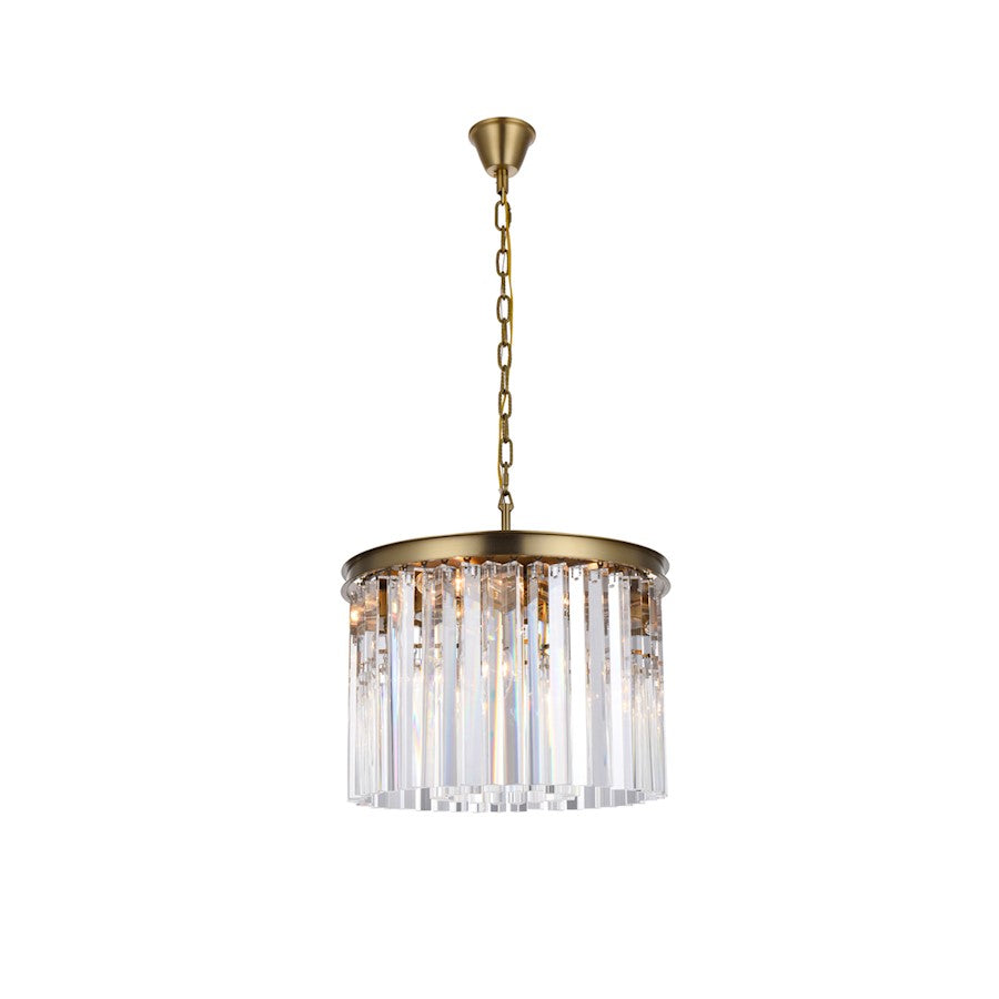 Elegant Lighting Sydney 6 Light 20" Chandelier, Satin Gold