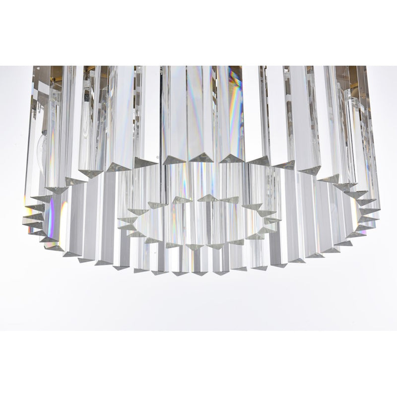Elegant Lighting Sydney 6 Light 20" Chandelier, Satin Gold