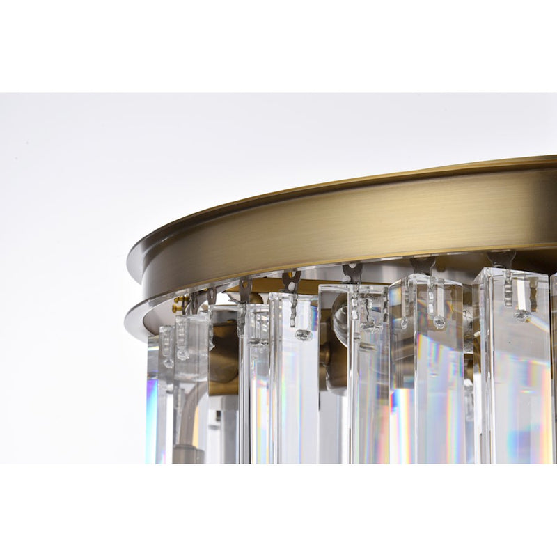 Elegant Lighting Sydney 6 Light 20" Chandelier, Satin Gold