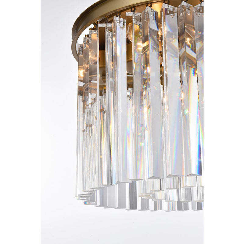 Elegant Lighting Sydney 6 Light 20" Chandelier, Satin Gold