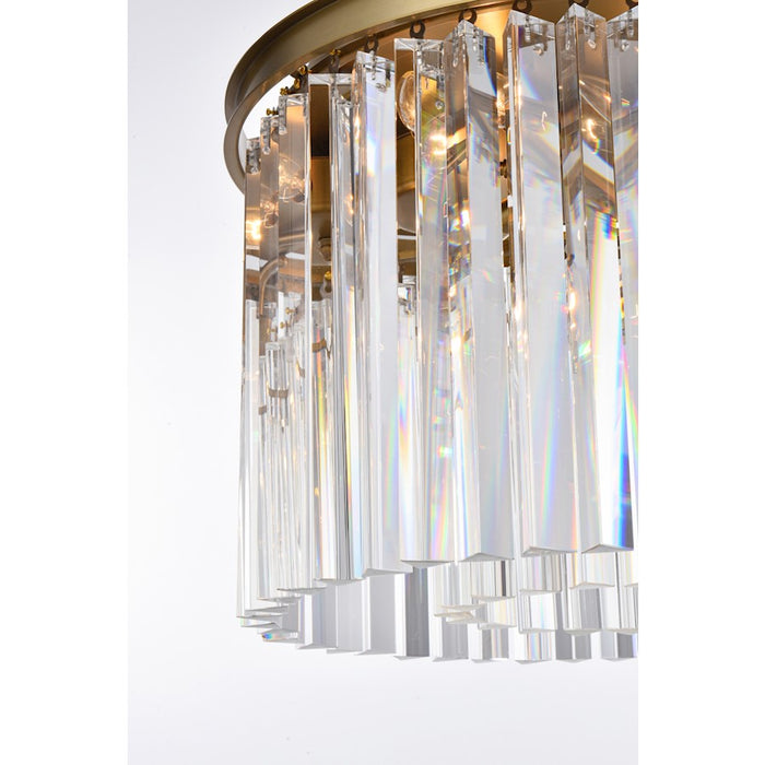 Elegant Lighting Sydney 6 Light 20" Chandelier, Satin Gold