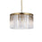Elegant Lighting Sydney 8 Light 26" Chandelier, Satin Gold
