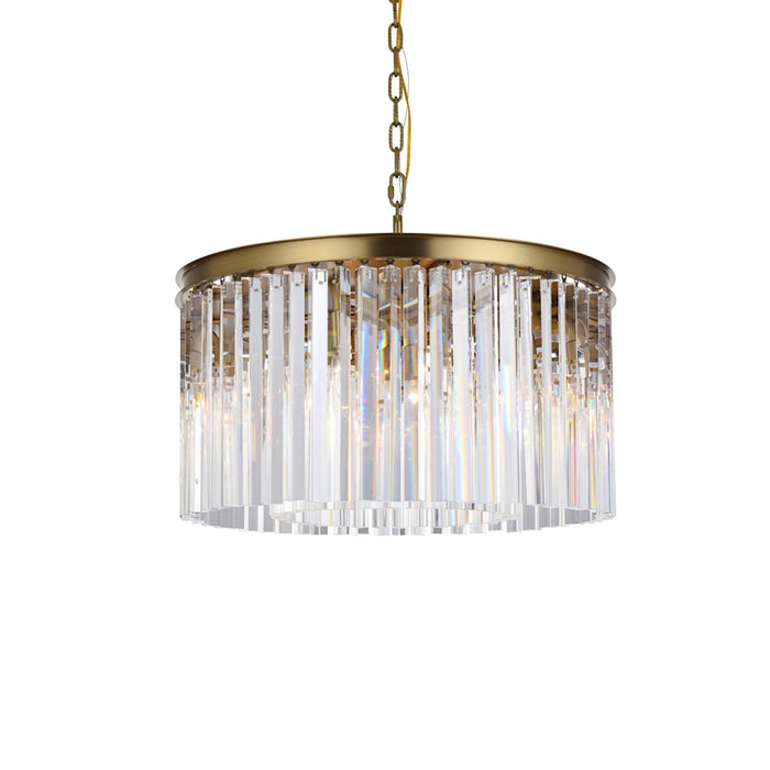 Elegant Lighting Sydney 8 Light 26" Chandelier, Satin Gold