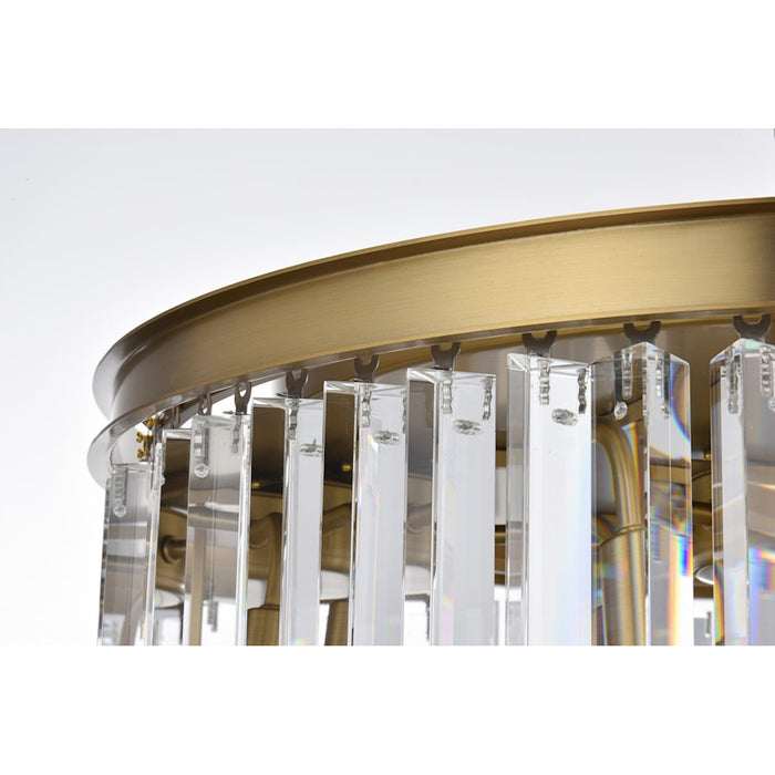 Elegant Lighting Sydney 8 Light 26" Chandelier, Satin Gold