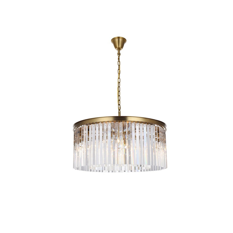 Elegant Lighting Sydney 8 Light 31.5" Chandelier, Satin Gold