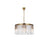 Elegant Lighting Sydney 8 Light 31.5" Chandelier, Satin Gold - 1208D31SG-RC