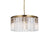 Elegant Lighting Sydney 8 Light 31.5" Chandelier, Satin Gold