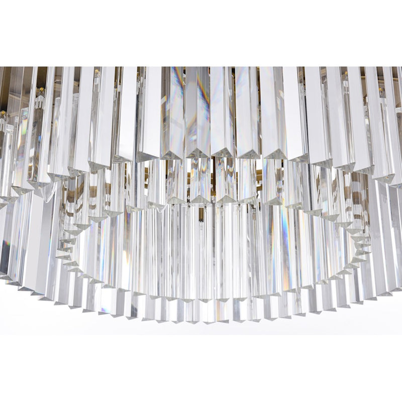 Elegant Lighting Sydney 8 Light 31.5" Chandelier, Satin Gold