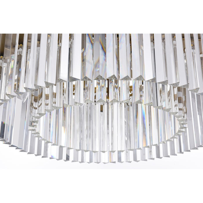 Elegant Lighting Sydney 8 Light 31.5" Chandelier, Satin Gold