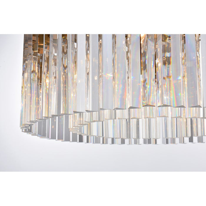 Elegant Lighting Sydney 8 Light 31.5" Chandelier, Satin Gold