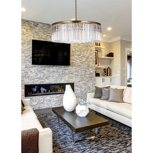 Elegant Lighting Sydney 10 Light 43.5" Chandelier, Satin Gold