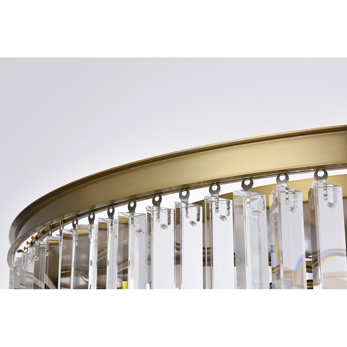 Elegant Lighting Sydney 10 Light 43.5" Chandelier, Satin Gold