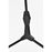 Elegant Lighting Cavoli 6 Light 49"L Chandelier, Black/Clear