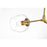 Elegant Lighting Cavoli 6 Light 49"L Chandelier, Brass/Clear