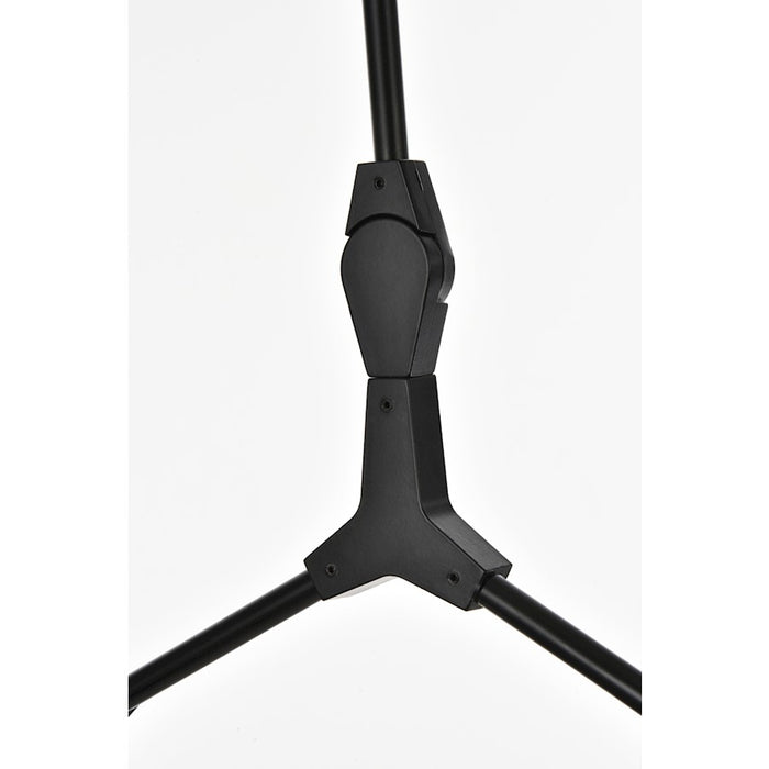 Elegant Lighting Cavoli 9 Light 60" Chandelier, Black/Clear