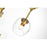 Elegant Lighting Cavoli 9 Light 60" Chandelier, Brass/Clear