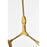 Elegant Lighting Cavoli 9 Light 60" Chandelier, Brass/Clear