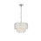 Elegant Lighting Emilia 4 Light 15" Pendant, Chrome/Clear - 1780D15C