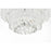 Elegant Lighting Emilia 4 Light 15" Pendant, Chrome/Clear