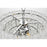 Elegant Lighting Emilia 4 Light 15" Pendant, Chrome/Clear