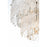 Elegant Lighting Emilia 4 Light 15" Pendant, Satin Gold/Clear