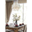 Elegant Lighting Emilia 4 Light 15" Pendant, Satin Gold/Clear