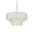 Elegant Lighting Emilia 6 Light 21" Pendant, Chrome/Clear
